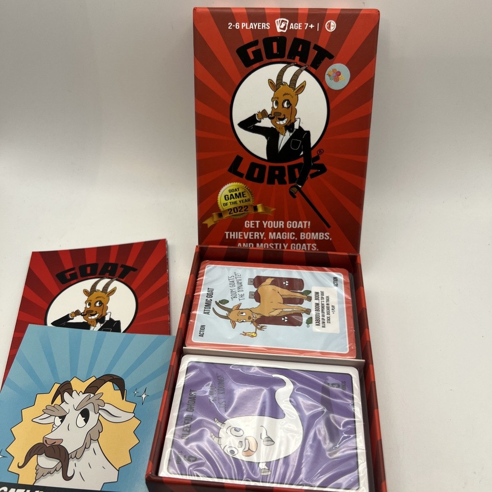 Gatwick Games Goat Lords Family Strategic Card Game Sealed 2018 Party
